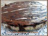 Cheesecake marbre au chocolat et aux cookies