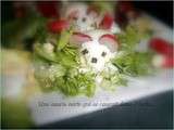 Souris verte qui courait dans l'herbe