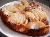Tarte aux poires et pepites de chocolat