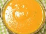 Soupe de carotte au chevre
