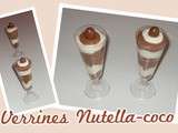 Verrines Nutella-coco
