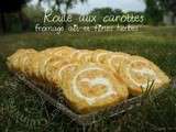Roulé carotte, fromage ail et fines herbes