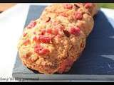 Cookies aux éclats de pralines roses
