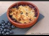 Crumble myrtilles et pêches