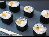 Makis crevette mangue menthe et noix de cajou (étape par étape)