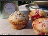 Muffins moelleux aux framboises et au chocolat blanc