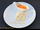 Nougat glacé et coulis de mangue