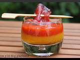 Verrine aux deux poivrons