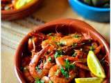 Crevettes sautées à la chermoula