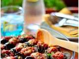 Roulés d’aubergine