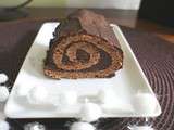 Bûche tout chocolat et saveur café sans lait