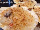 Coquilles Saint Jacques gratinées