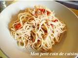 Pâtes au thon et aux tomates séchées