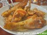 Poularde aux champignons et au vin doux