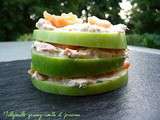 Millefeuille granny-smith et poissons