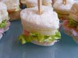 Mini club sandwich pour l'apéritif
