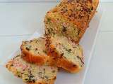 Cake au saumon fumé, graines de lin et persil (Cake with smoked salmon, flax seeds and parsley)