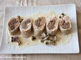 Quenelles de volaille farcies aux marrons (Stuffed chicken Quenelles with chestnuts)