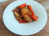 Rôti de porc à la cocotte aux carottes fondantes (Roast pork casserole with tender carrots)