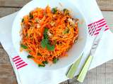 Salade de carottes, noix, raisins secs et cannelle (Carrot, walnut, dried grapes and cinnamon salad)