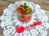 Salade de kiwis et fraises au sirop d'érable (Strawberry and kiwi salad with mapple syrup)