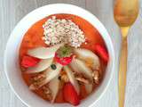 Smoothie bowl fraises -mangue (Strawberries and mango smoothie bowl)