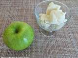 Sorbet pomme verte à la turbine ou sorbetière (Green apple sorbet with turbine or ice cream maker)