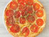 Tarte tomates - fromage - moutarde (Cheese, mustard and tomatoes tart)