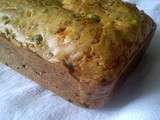 Cake saumon fumé et petits pois
