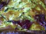 Gratin de courgette et viande des grisons