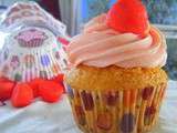Cupcake fraise Tagada