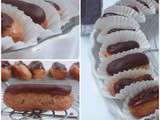Pâte à choux : Carolines mini éclairs chocolat caramel