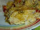 Gratiné de Courgettes jaunes, St Jacques et petites Seiches