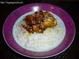 Poulet à la chinoise & son riz au sésame