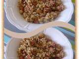 Quinoa aux Saucisses & Champignons