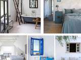 Moodboard : une maison de vacances en blanc et bleu
