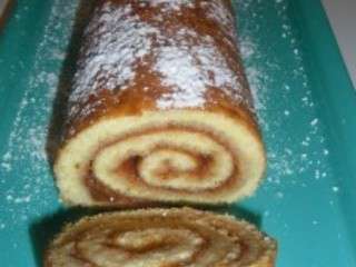 Gâteau roulé à la confiture de fraises