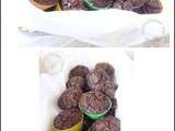 Muffins au chocolat coeur d’orange curd