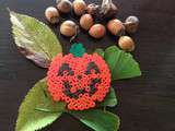 Citrouille en perle Hama pour Halloween