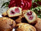 Muffins aux framboises sans lactose et sans gluten