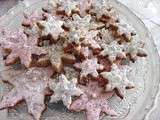 Idées fête de Noël: Bredeles flocons de neige cannelle amandes.....Comment les présenter pour en faire des cadeaux gourmands