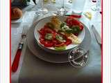 Salade de tomates, kiwis huile d'argan et sa tuile croquante de parmesan aux amandes effilées et partenariat
