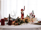 Table de Noël et un colis de champagne Romain Tribaut