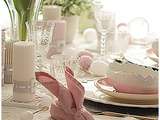 Table de Pâques toute douceur:  Mes petits lapins 