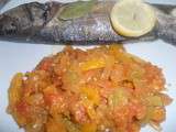 Poisson au four et sa ratatouille
