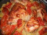 Pomme de terre au poulet au four