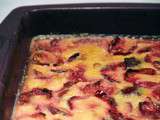 Clafoutis ou flognarde de prunes au lait d’amande
