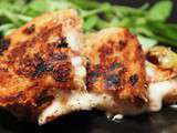 Grilled cheese au fromage de brebis, figue et raisin
