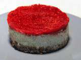 Mini cheesecakes matcha framboise