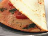 Spécialité d’Italie : piadina tomate mozarella basilic
